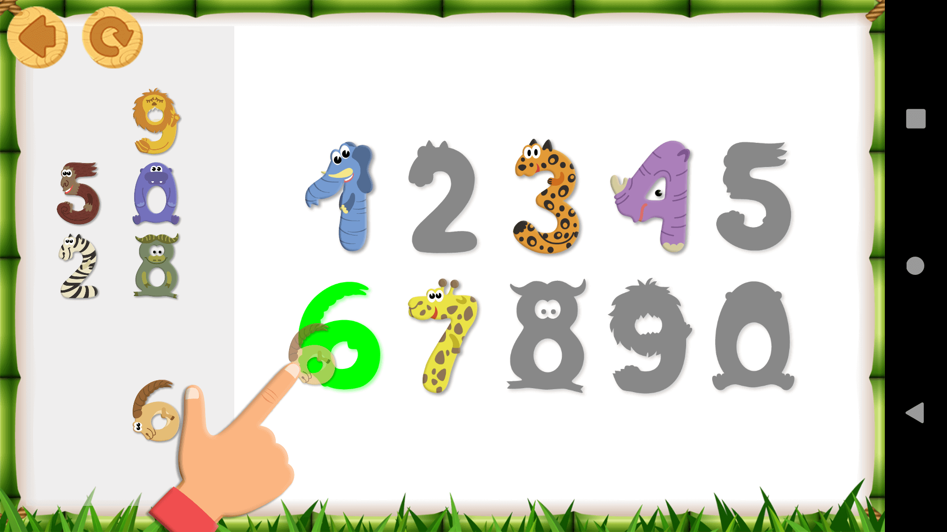 Animals Number Puzzle For Kids